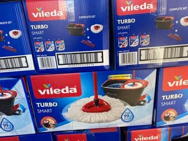 Инструменттер: Швабра для уборки Швабра с ведром с отжимом Бренд: Vileda Turbo — 3