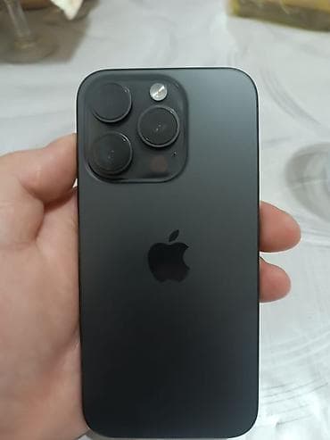 маленький iphone: IPhone 15 Pro, 128 ГБ, Black Titanium, Коробка, 90 % — 3