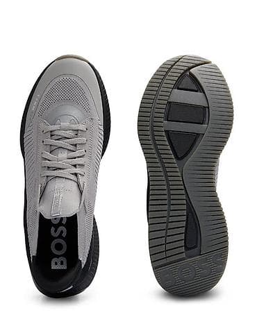 пальто чёрное: Мужские кроссовки, 40, Boss, Новый, цвет - Серый, Самовывоз, Платная доставка — 2