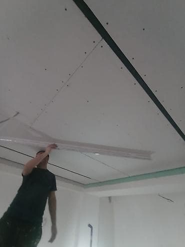 усталар бишкек: Отделочные работы под ключ - Монтаж потолков из гипсокартона — 1