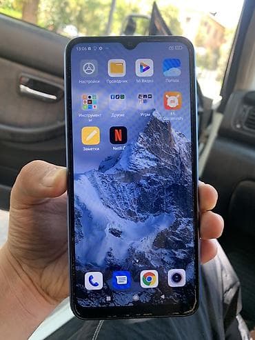 Техника и электроника: Redmi, Redmi 10A, Б/у, 128 ГБ, цвет - Синий, 2 SIM — 2