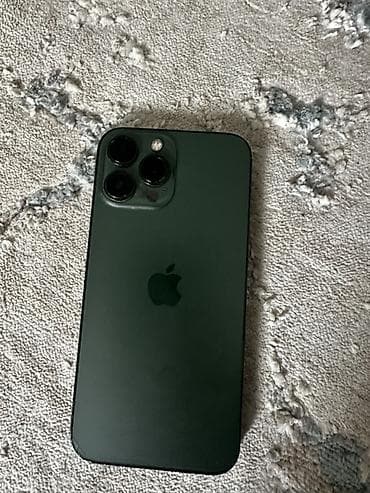 IPhone 13 Pro Max, Б/у, 512 ГБ, Alpine Green, Защитное стекло, Чехол, Коробка, 81 %