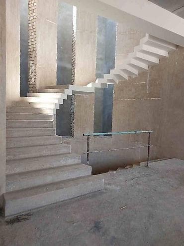 кругляк металл: Бетонная лестница Для дома, Гарантия, Форма лестницы: Много-маршевая, Стиль: Лофт — 6