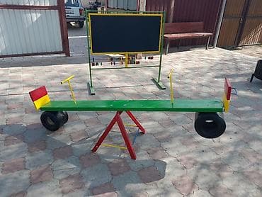 Оюн комплекстери: Детский турник качеля балансир домик беседка качалка — 4