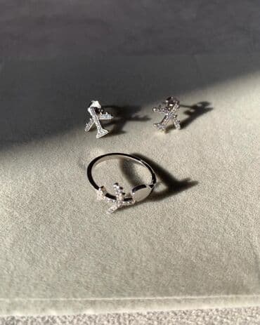 свадебное платье для высокой невесты: Набор Самолетики - 2500 сом.

Серебро 925.
 Размер 16-17 — 4