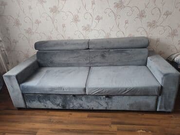 бескаркасный диван кровать: Раскладной диван, Б/у — 2