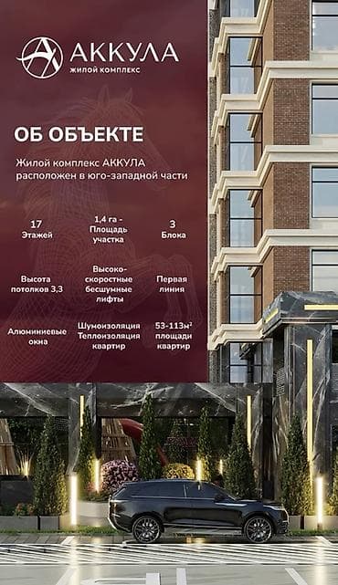 Недвижимость: Строится, Элитка, 1 комната, 53 м² — 2