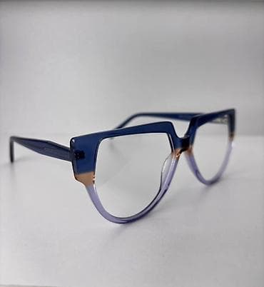 Аксессуары: Оправа для очков, двухцветная - Ультрамодный геометричный дизайн с — 3