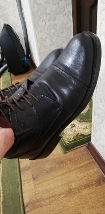 сапоги зимние женские натуральная кожа натуральный мех распродажа: Мужские ботинки, 41, LION, Б/у, цвет - Коричневый, Платная доставка, Самовывоз — 4