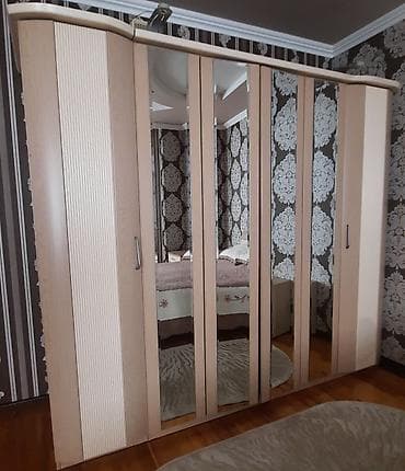 Диваны: Спальный гарнитур, Б/у, Двуспальная кровать, Самовывоз, цвет - Бежевый — 4