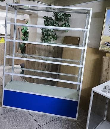 Оборудование для бизнеса: Торговая витрина стеклянная с алюминиевым профилем - Конструкция — 1