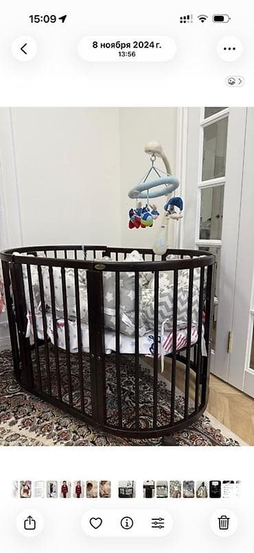 на первые шаги: Детская кровать трансформер, Другой тип, цвет - Коричневый — 4