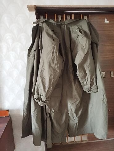 парный одежда: Мужской плащ, XL, Новый, цвет - Зеленый — 8