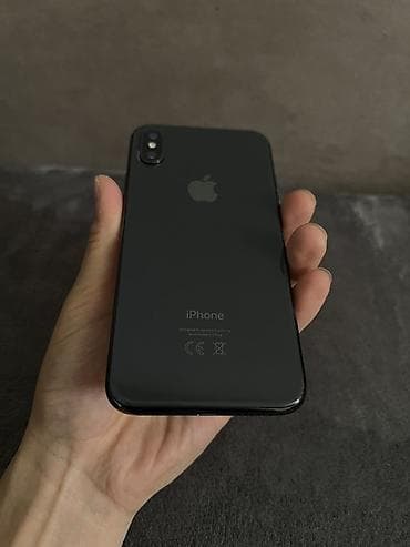IPhone X, Б/у, 64 ГБ, Space Gray, 100 %