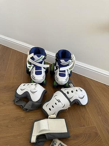 nike react: Детские раздвижные роликовые коньки Reaction + комплект защиты - — 1