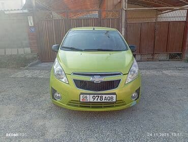 бу авто в кредит без первоначального взноса рядом просп. жибек жолу, бишкек: Chevrolet Spark: 2012 г., 1 л, Автомат, Бензиновая, Хэтчбэк — 6