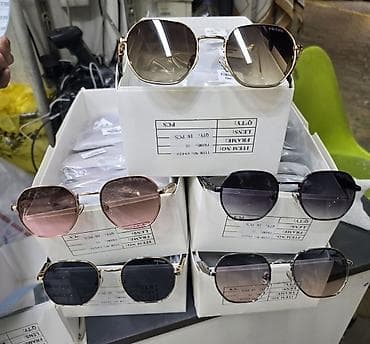 prada: Солнцезащитные очки очки, Prada, Унисекс, Круглые, Линзы градиентные — 1