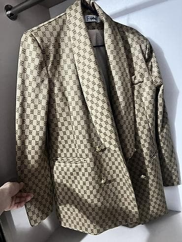 бир: Пиджак с монограммным узором - Стиль: двубортный пиджак с — 2