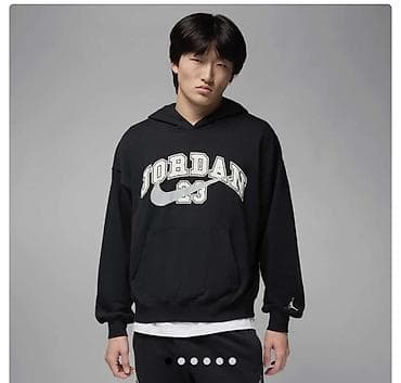Эркектердин толстовкасы, S, Nike, Жаңы, түсү - Кара