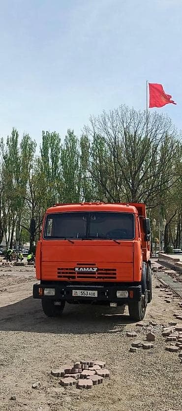 редуктор на газ 53: КамАЗ самосвал, оранжевый цвет, двухосный/трёхосный (6x4) — 2