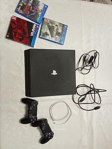 игры на плейстейшн 3: Игровая консоль Sony PlayStation 4 про (черная) + комплект аксессуаров — 2