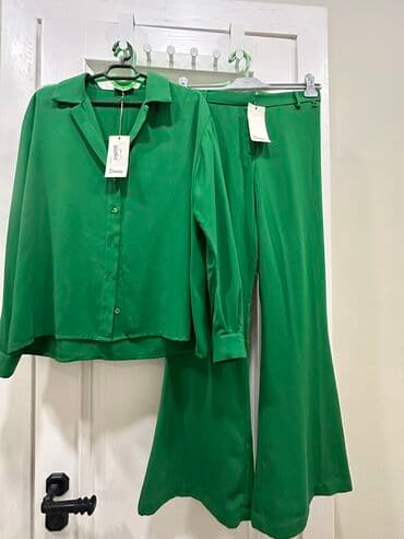 Брючный костюм, Палаццо, Италия, Вискоза, Осень-весна