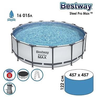 Спорт и хобби: Каркасный бассейн Bestway 56438/тличается высокой прочностью и — 3