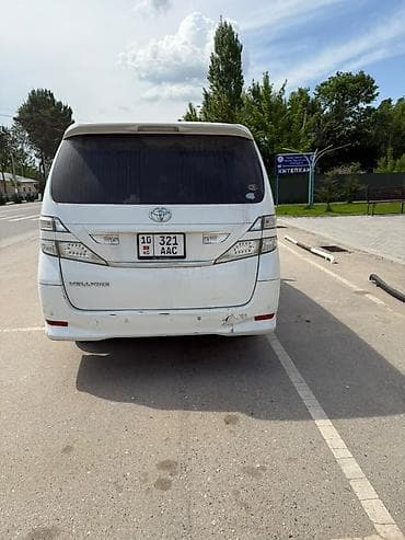 ex 6: Toyota Vellfire: 2008 г., 2.4 л, Автомат, Бензин, Минивэн — 2