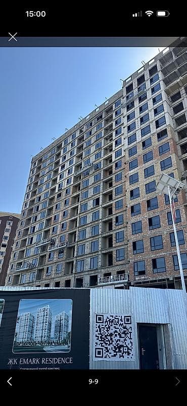 фаворит строй: 2 комнаты, 77 м², Асанбай мкр Элитка, 3 этаж, ПСО (под самоотделку) — 2