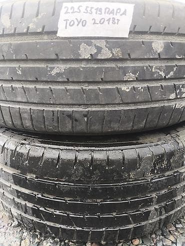 toyo: Шины 225 / 55 / R 19, Лето, Б/у, Пара, Легковые, Toyo — 1