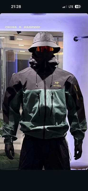 Мужская куртка, Все размеры, Arcteryx, Новый, цвет - Черный, Бесплатная доставка