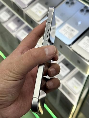 touch id: IPhone 15 Pro Max, Б/у, 1 ТБ, White Titanium, Защитное стекло, Чехол, 87 % — 5