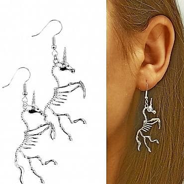 Серьги сөйкөлөр «Единорог» НС – оригинальное украшение, которое