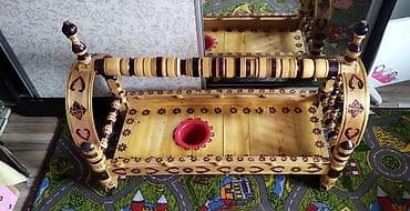 детский люлка: Люлька, Качалка, Дерево, цвет - Фиолетовый — 4