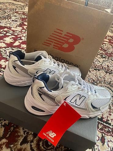 Кроссовки New Balance 530 (белые/сине‑серые) размеры есть -