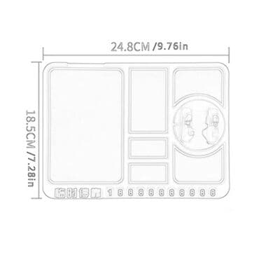 органайзер для машин: Органайзер для авто на панель. Нескользящий коврик с держателем под — 6