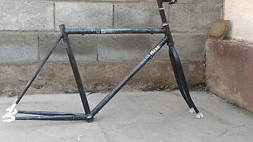 велик рама: Рама для велосипеда с вилкой и выносом - Материал: сталь — 2