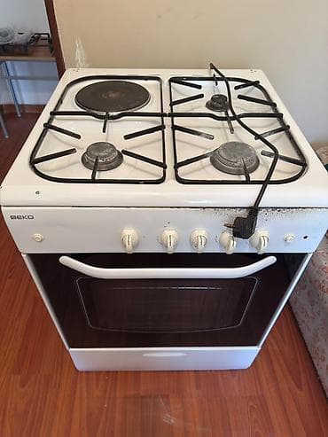 socket 2011: Плита BEKO комбинированная: 3 газовые конфорки + 1 электрическая — 1
