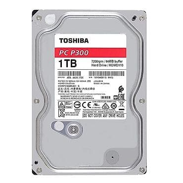 second caddy hdd: Жесткий диск Toshiba PC P300 1TB (HDWD110) - Тип: внутренний HDD 3.5" — 1