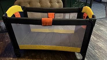 Манеж-кровать, Раскладной, Другой материал — 4