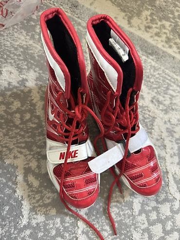 найк штангетки: Боксерки Nike Flywire, красно‑белые, высокие. - Назначение: для — 1