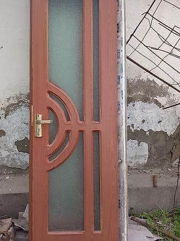 эшик айнек: Ички эшик, Колдонулган, Айнек менен, Бир эшиктуу, Жыгач, Ачылма, түсү - Күрөң — 1