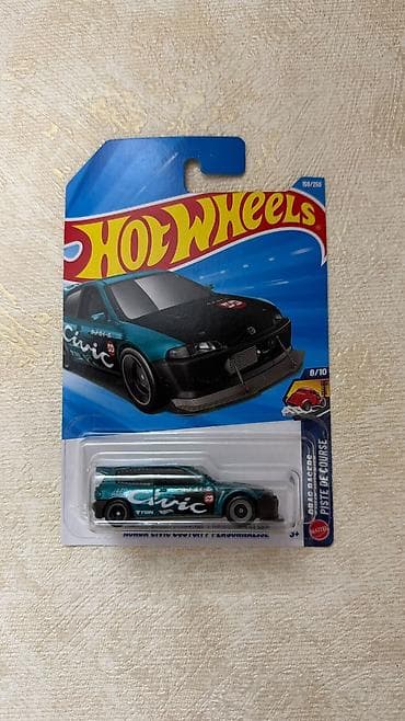 hot: Hot Wheels — Honda Civic Custom (Drag Racers), масштаб 1:64 также — 2