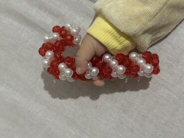 аксессуары из бисера: Елочное украшение «рождественский леденец» - Подвеска в форме — 3