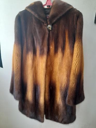 lost cherry: Шуба, По колено, Канада, С капюшоном, 2XL — 2