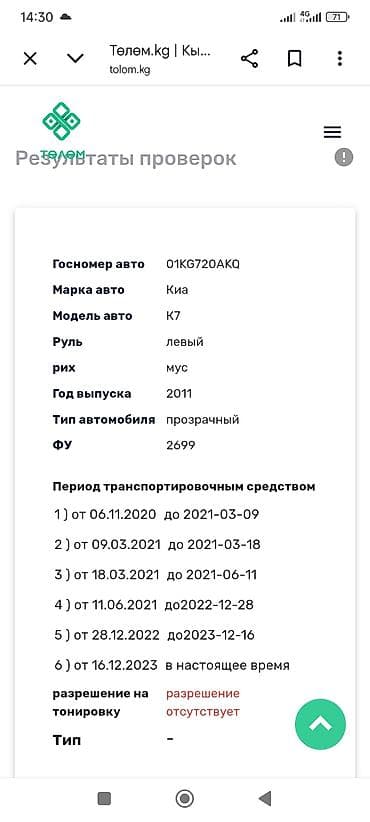 kia optima: Kia Optima: 2011 г., Автомат, Седан — 6