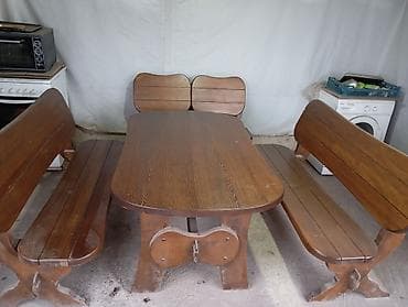 козел: Кухонный стол и стул, Б/у, Самовывоз, цвет - Коричневый — 5