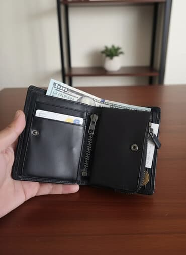 женский кошелек из нубука: Продаю кожаное портмоне (натуральная кожа). Стильное, практичное и — 1