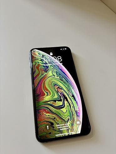 IPhone Xs Max, Б/у, 256 ГБ, Space Gray, Зарядное устройство, Кабель, Коробка, 74 %