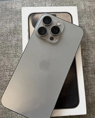 garmin 8: IPhone 15 Pro Max, Б/у, 256 ГБ, Natural Titanium, Коробка, 88 % — 1